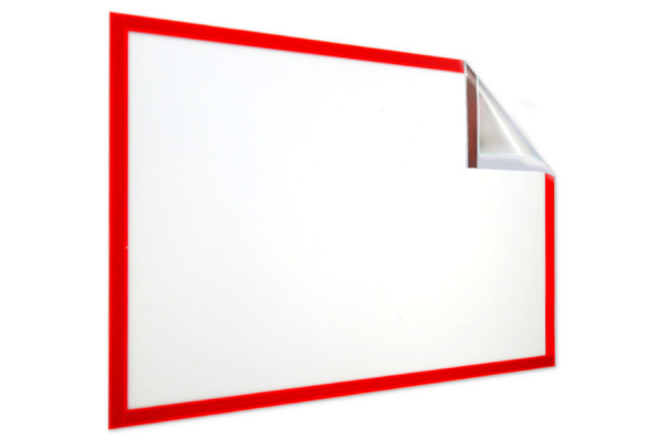 Cadres d'information magnétiques pour format A4, 229 x 315 mm, rouge