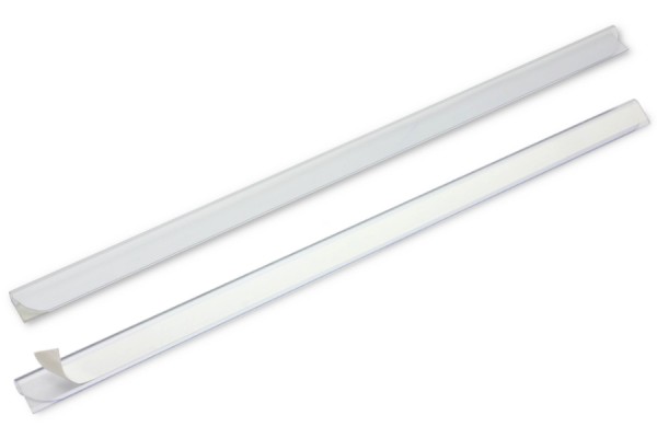Baguettes de reliure, autocollants, monture 3-4 mm, transparents