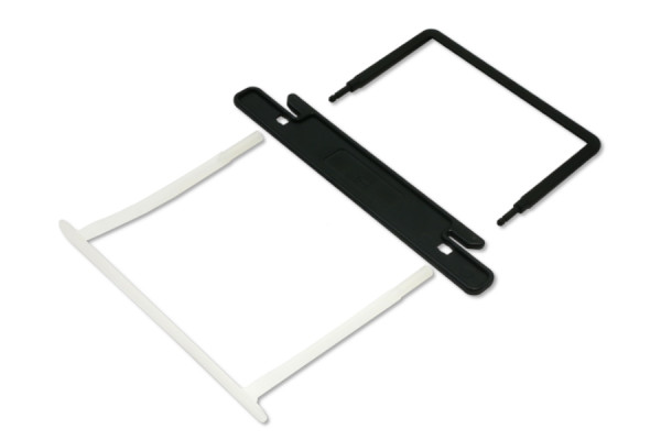 Agrafage flexible, noir-transparent