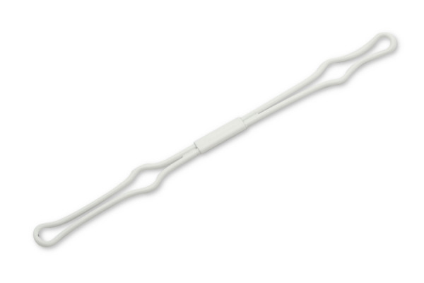Pince de maintien, insertion étroite, 150 mm, blanc