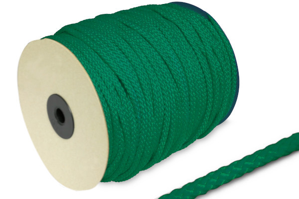 Cordon en PP, Ø 5 mm, en rouleau de 100 m, vert
