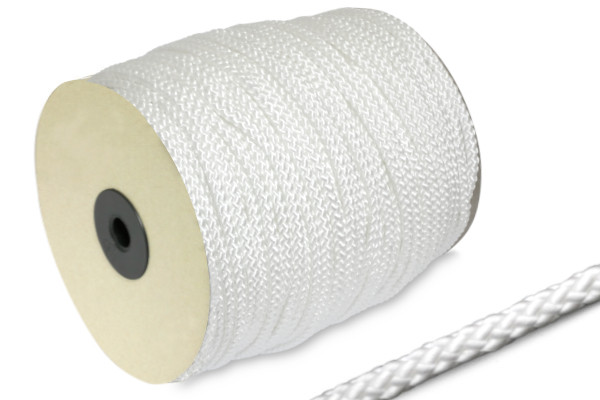 Cordon en PP, 5 mm de diamètre, en rouleau de 100 m, blanc
