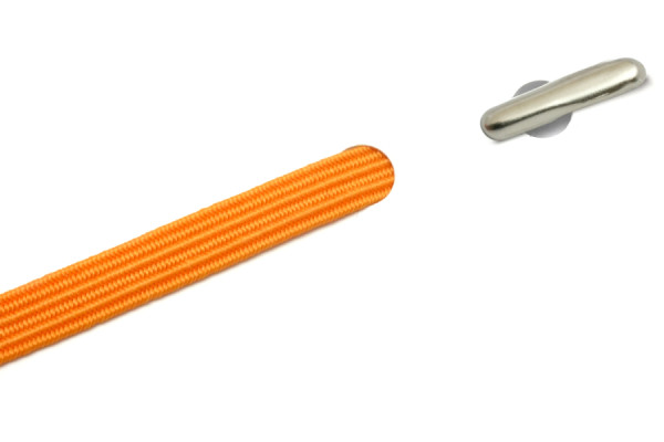 Élastique plat avec goupilles rondes, orange