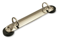 Mécanismes de classeur magnétiques,<BR> DIN A4 / A5, <BR> forme R, avec 2 anneaux