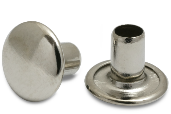 Rivets machine, tige Ø 4 mm, tête 10 mm, nickelé