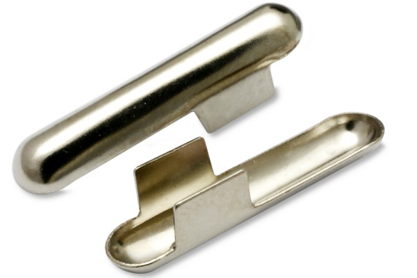 Goupilles métalliques (en T) pour cordon, ouverture 5,0 mm, nickelées
