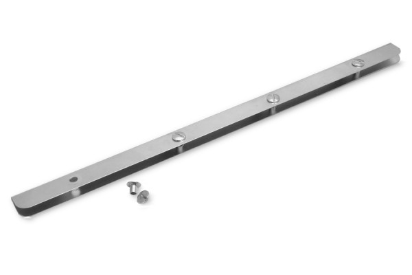 Barrettes pour menus A4, étamées, perforation 80/80/80 mm, vis incluses