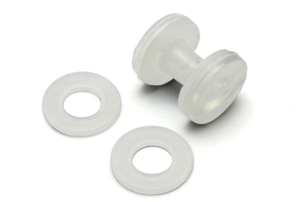 Rondelles pour vis de reliure, transparentes