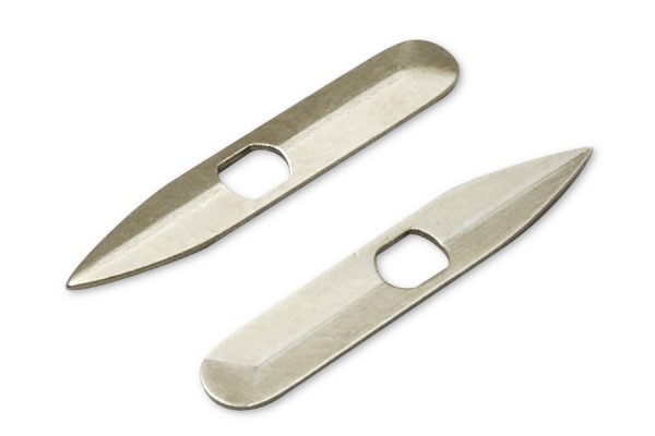 Goupilles métalliques pour fils textiles, nickelées