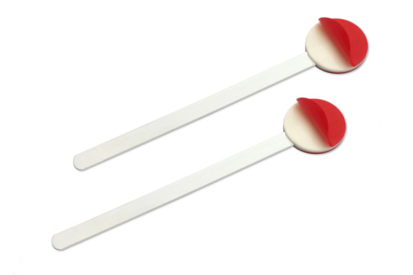 Languettes Dekolift en métal, largeur d'environ 80 mm, revêtement plastique, avec 2 surfaces adhésives
