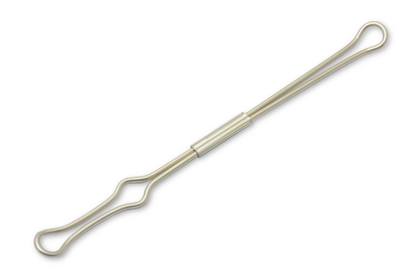 Pince de maintien, pour un écartement des anneaux de 65 mm, 110 mm, nickelée