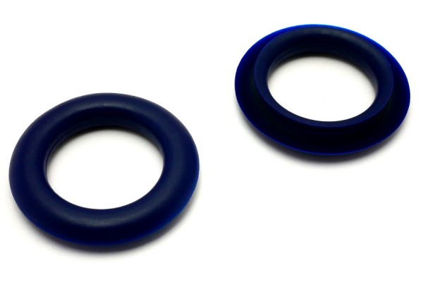 Œillets de prehension, en plastique, bleu foncé