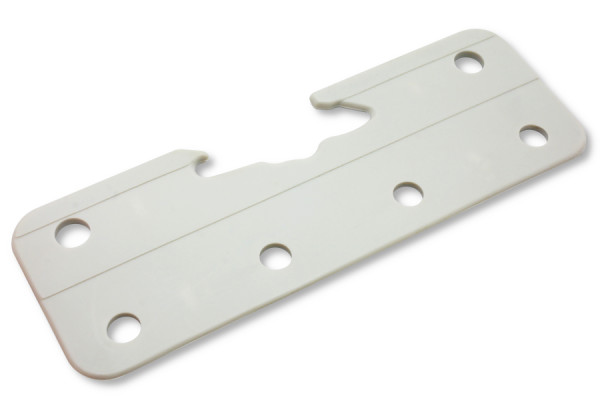 Garnitures pour dossiers suspendus à riveter, plastique, gris, pour Nippel