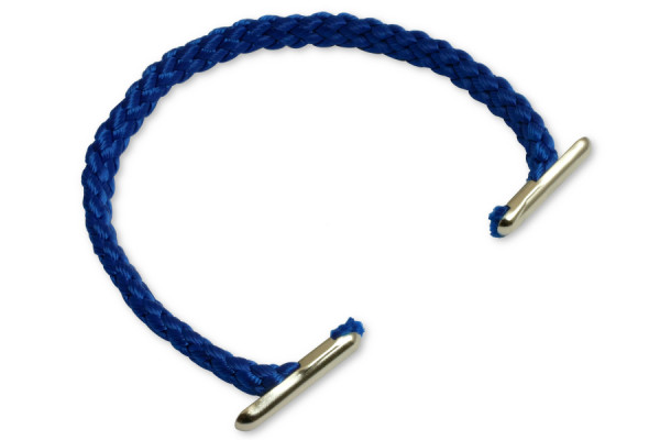 Poignées de transport en cordon PP, diamètre 5 mm, bleu moyen