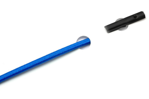 Cordons en caoutchouc avec goupilles automatiques, bleu aqua
