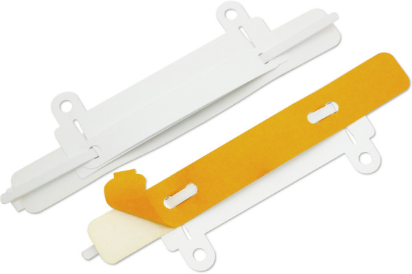 Mécanismes de reliure SK, avec dispositif de classement, languette gainée, 150 x 20 mm, blanc