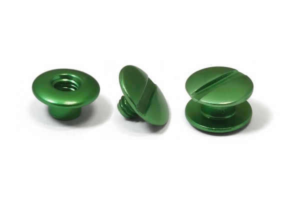 Vis de reliure en aluminium, vert