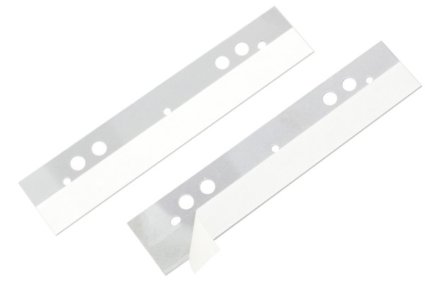 Bandes de classement autocollantes, 125 x 25 mm, transparentes