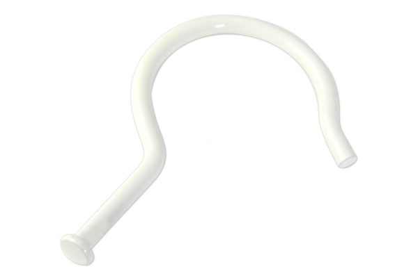 Crochets métalliques pour nuanciers, 70 mm, à tête plate, blanc