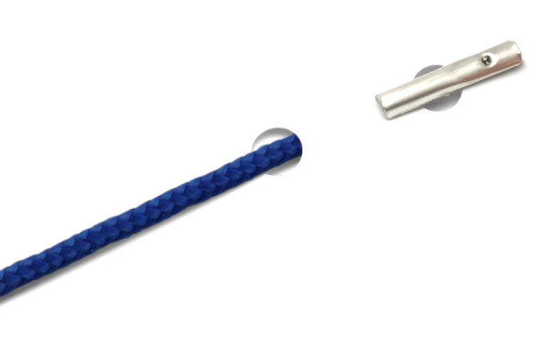 Cordons en PP avec goupilles automatiques, bleus