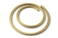 Trombones ronds « circular », <BR>diamètre 20 mm, <BR>laiton doré