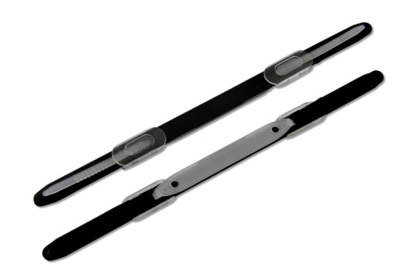 Fermetures de reliure en plastique, noires