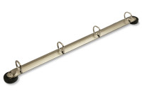 Mécanismes de classeur magnétiques,<BR> DIN A4<BR> forme D, avec 4 anneaux
