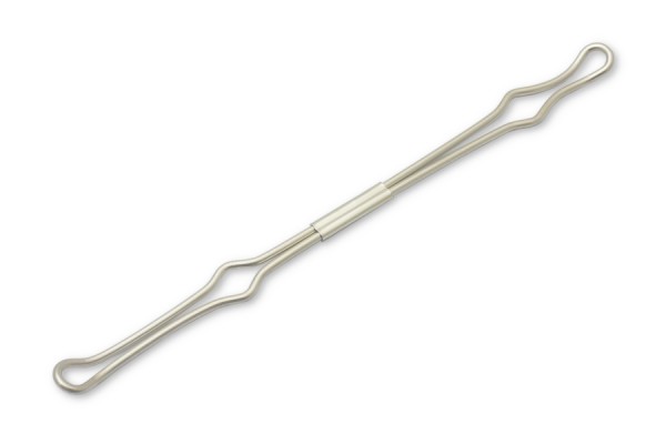 Pince de maintien, insertion étroite, 150 mm, nickelée
