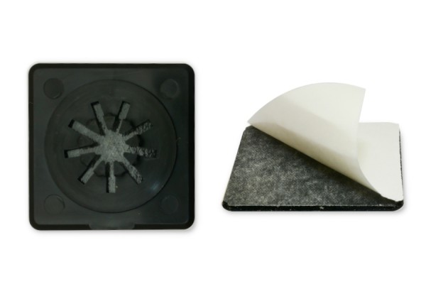 Supports CD, 40 x 40 mm, noir