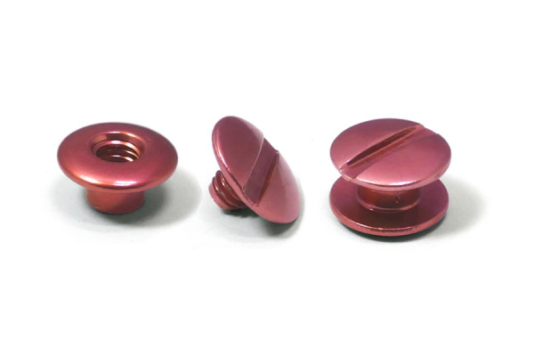 Vis de reliure en aluminium, rouge