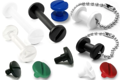 Vis de reliure en plastique