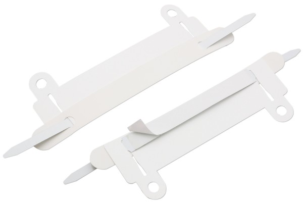 Mécanismes de reliure SK, avec dispositif de classement, Barrettes de couverture 120 x 12 mm, blanc