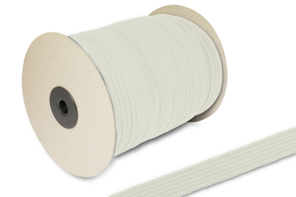 Caoutchouc plat, en rouleau de 500 m, blanc