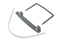 Agrafes tubulaires, <br> gris-blanc