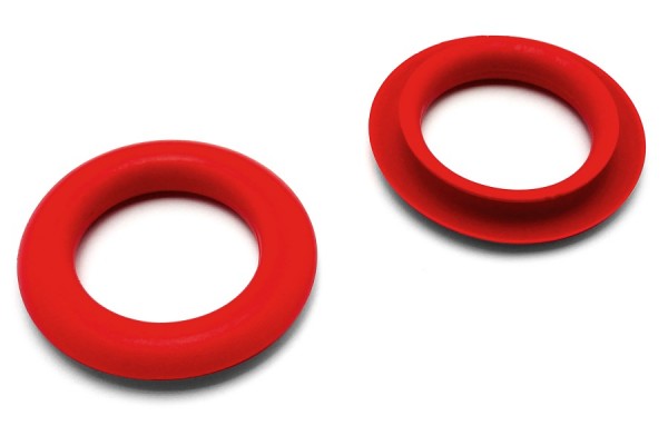 Œillets de prehension, en plastique, rouge