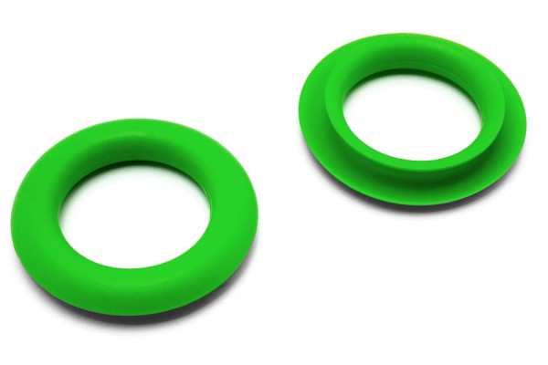 Œillets de prehension, en plastique, verts