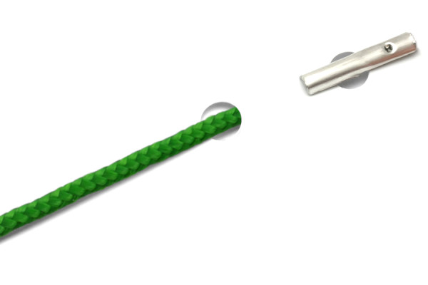 Cordons en PP avec goupilles automatiques, verts