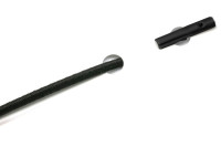 Cordons en caoutchouc avec goupilles automatiques, <BR> noir
