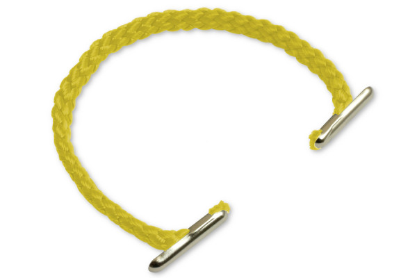 Poignées de transport en cordon PP, diamètre 5 mm, jaune